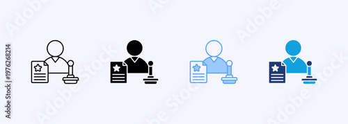 Authority Icon Set Multistyle Various Collection Element For Design