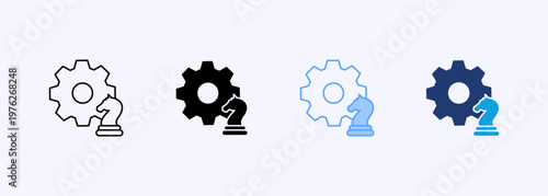 Strategy Icon Set Multistyle Various Collection Element For Design