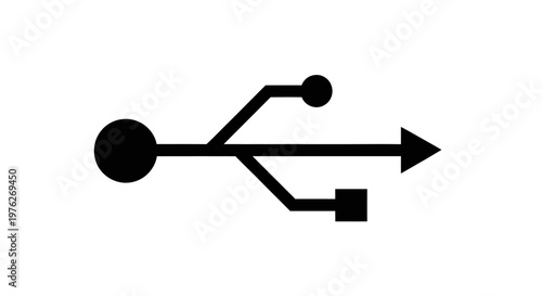 Universal Serial Bus USB Symbol for Data Transfer and Connectivity