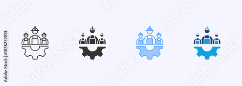 Workforce Icon Set Multistyle Various Collection Element For Design