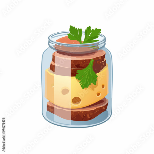 Würzfleisch im Glas modern