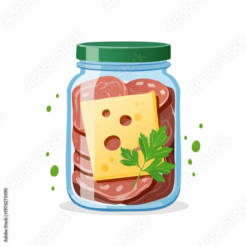 Würzfleisch im Glas modern