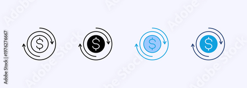 Liquidity Icon Set Multistyle Various Collection Element For Design