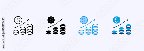 Revenue Icon Set Multistyle Various Collection Element For Design