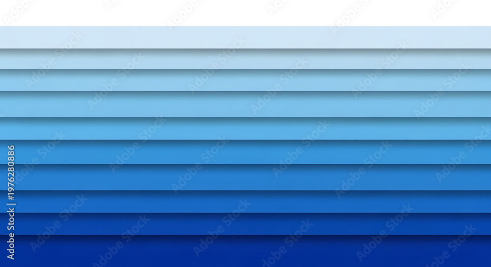 Fototapeta premium Abstract blue horizontal layered gradient background for modern corporate banner design