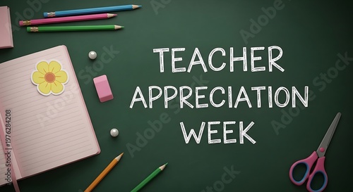 Teacher appreciation week a chalkboard celebration of educators