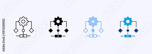 Algorithms Icon Set Multistyle Various Collection Element For Design