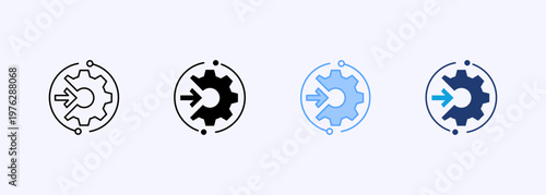 Integration Icon Set Multistyle Various Collection Element For Design