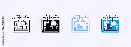Architecture Icon Set Multistyle Various Collection Element For Design