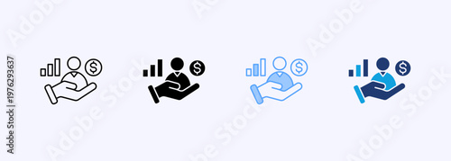 Personal Finance Icon Set Multiple Style Various Collection Element For Design