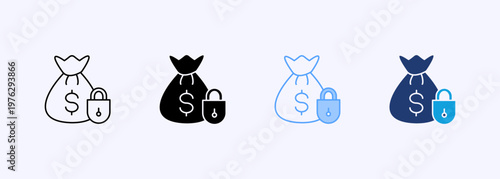 Security Icon Set Multiple Style Various Collection Element For Design