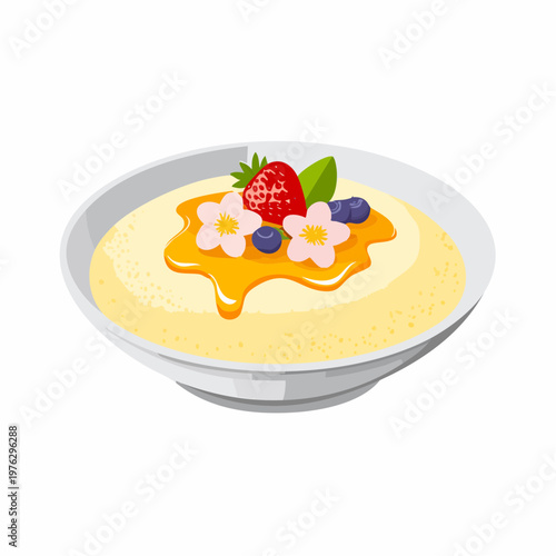 Grießbrei Dessert Art