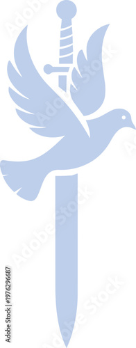 Peace and Love Dove brings freedom over War