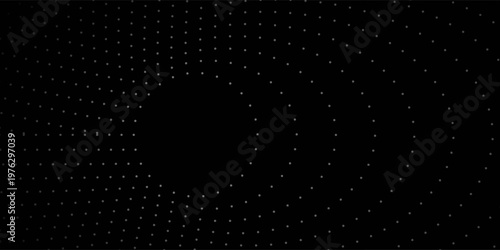 Create a bold look with a centric circle background featuring vector graphics of sound waves.