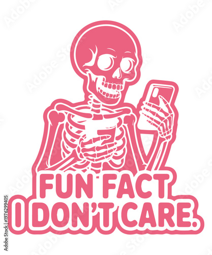 Happy Skeleton Drinking Coffee – Funny Cartoon Skull Design