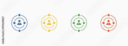 Experience Icon Set Color Multiple Style Collection Element For Design