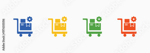 Procurement Icon Set Color Multiple Style Collection Element For Design