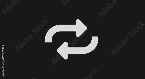 White arrows in circular motion symbol.