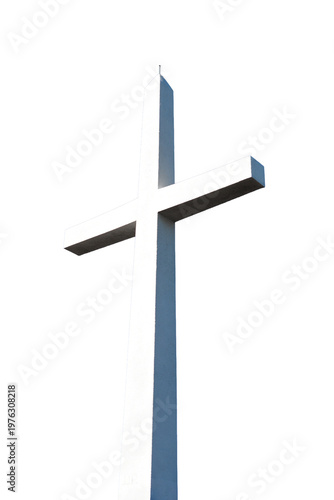 Valokuva White Christian Cross Religious Symbol Monument