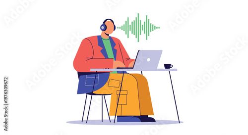 Remote worker, podcast listener, audio content creator, business professional