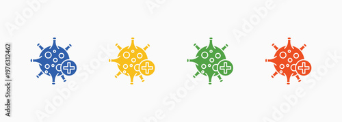 Infection Icon Set Color Multiple Style Collection Element For Design
