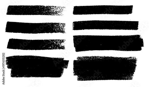 Crayon Brush Strokes Label Banner Vector