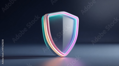 A modern, colorful shield symbolizing protection and security.