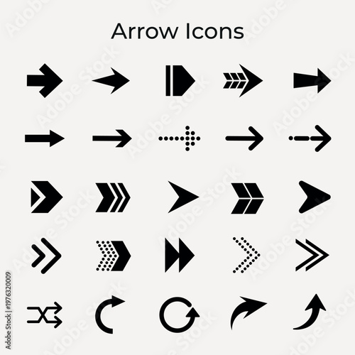 arrow icons set