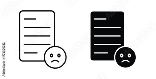 Complaint icon vector illustration logo design in clipart and strokes