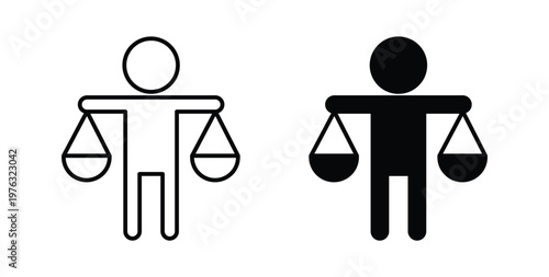 Ethics icon vector illustration logo design in clipart and strokes