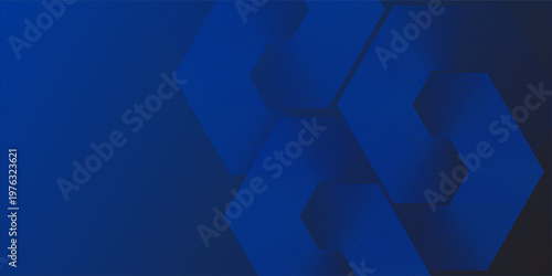 Abstract Hexagon Blue Tech Finance Fintech Background Abstract Pixel Pattern. Abstract Business Tech Simple Art Modern Abstract