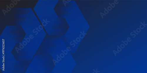 Abstract Hexagon Blue Tech Finance Fintech Background Abstract Pixel Pattern. Abstract Business Tech Simple Art Modern Abstract