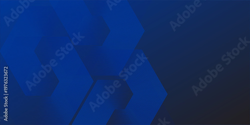 Abstract Hexagon Blue Tech Finance Fintech Background Abstract Pixel Pattern. Abstract Business Tech Simple Art Modern Abstract