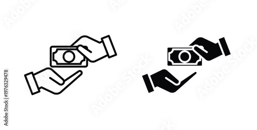 loan icon vector illustration logo design in clipart and strokes