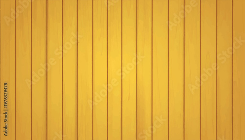 Yellow wooden plank background texture vertical seamless vector. Yellow wooden plank background, vertical boards and natural wood grain texture. For backgrounds, posters, web design, decorative uses.