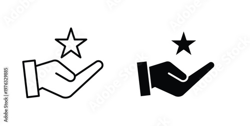 Loyalty program icon vector illustration logo design in clipart and strokes