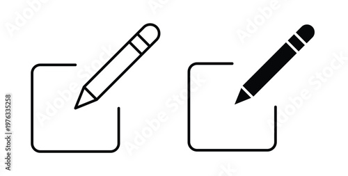 Register icon vector illustration logo design in clipart and strokes