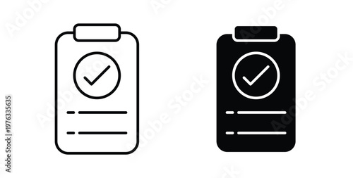 Result icon vector illustration logo design in clipart and strokes