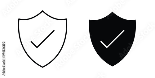 Safe icon vector illustration logo design in clipart and strokes