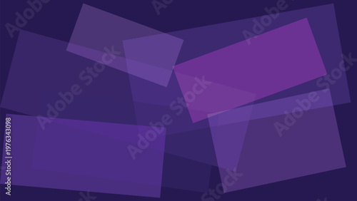 Geometric Abstraction: A captivating composition of overlapping translucent purple rectangles on a darker background, offering a visually intriguing abstract design.