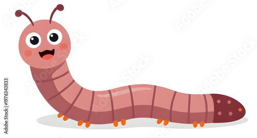 cartoon worm illustration, cute worm illustration, funny worm illustration, worm character illustration, worm mascot illustration, smiling worm illustration, happy worm illustration, playful worm illu