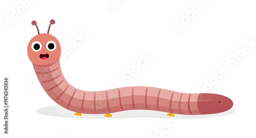 cartoon worm illustration, cute worm illustration, funny worm illustration, worm character illustration, worm mascot illustration, smiling worm illustration, happy worm illustration, playful worm illu