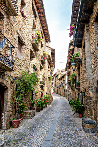 The medieval village of Ainsa in Spain belongs to the region of El Sobrarbe