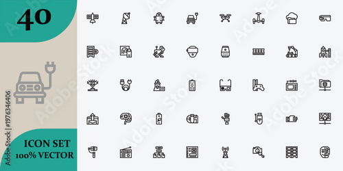 Extensive collection of hand drawn style icons depicting various objects and concepts in black and white