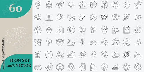Extensive collection of hand drawn line art icons diverse gestures and symbolic representations for design projects