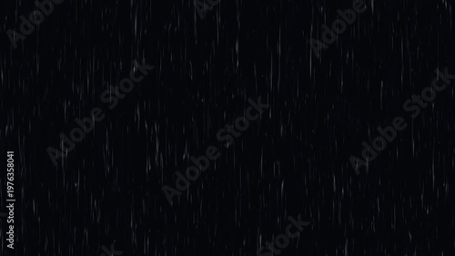 Heavy rain falling against black screen animation.Rain animation against dark background.Animated rain background Raindrops splashing on black screen.Heavy rainfall storm effect.
