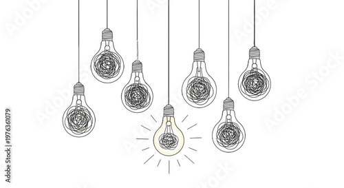 Creative ideas and innovation concept.