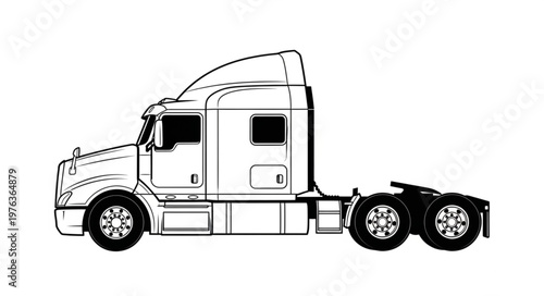 truck isolated on white
