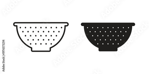 Strainer icon set, logo vector eps10