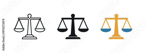 Value equilibrium concept shown as a balanced scale with two equal pans and central beam standing upright and symmetrical as a